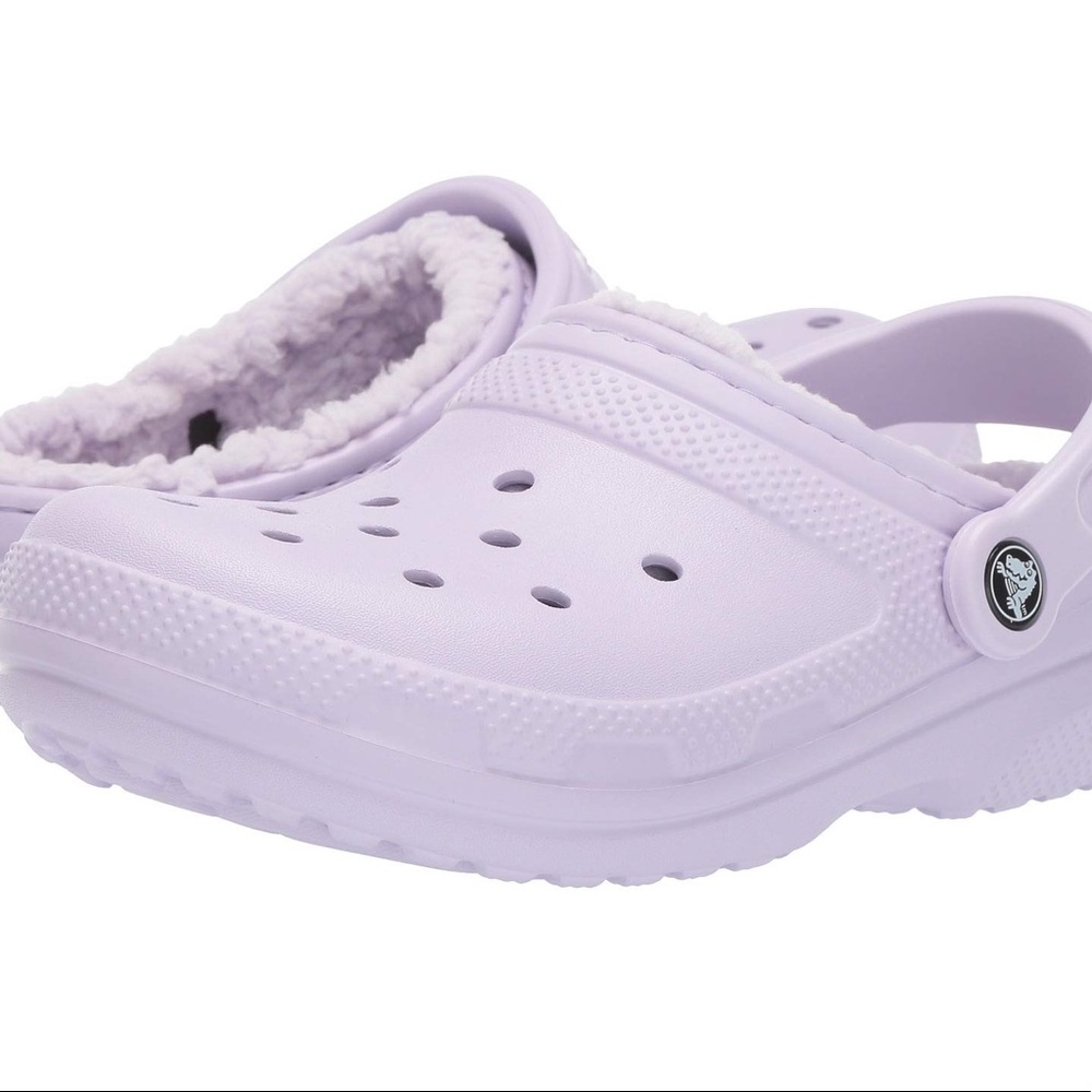 Fur Lined Croc Lilac